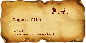 Magocs Alba névjegykártya